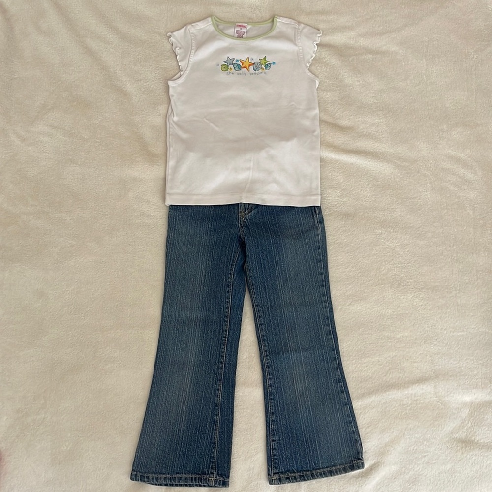Bundle Deal.  Gymboree size 6.  Pink Oshkosh size 6X.  Levi jean 517 size 6.